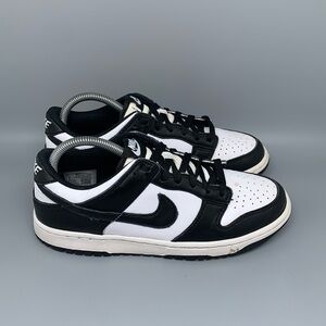 Nike Dunk Low Retro Panda Shoes CW1590-100 Youth Sz 7 Women's Sz‎ 8.5
